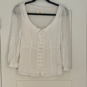 Very cute Anthropologie peasant style top